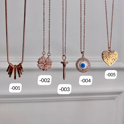 Stack 4 Trendiest Rosegold Necklace