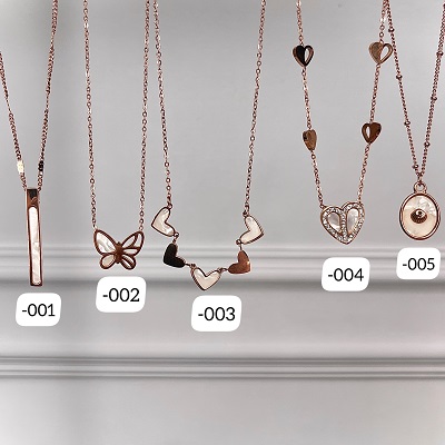 Stack 3 Trendiest Rosegold Necklace